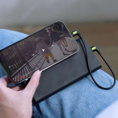 L型轉角傳輸充電線收納組 - USB-C