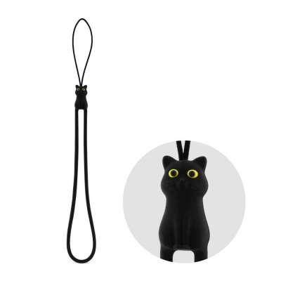 Miao Cat Strap 喵喵貓吊繩 - 黑